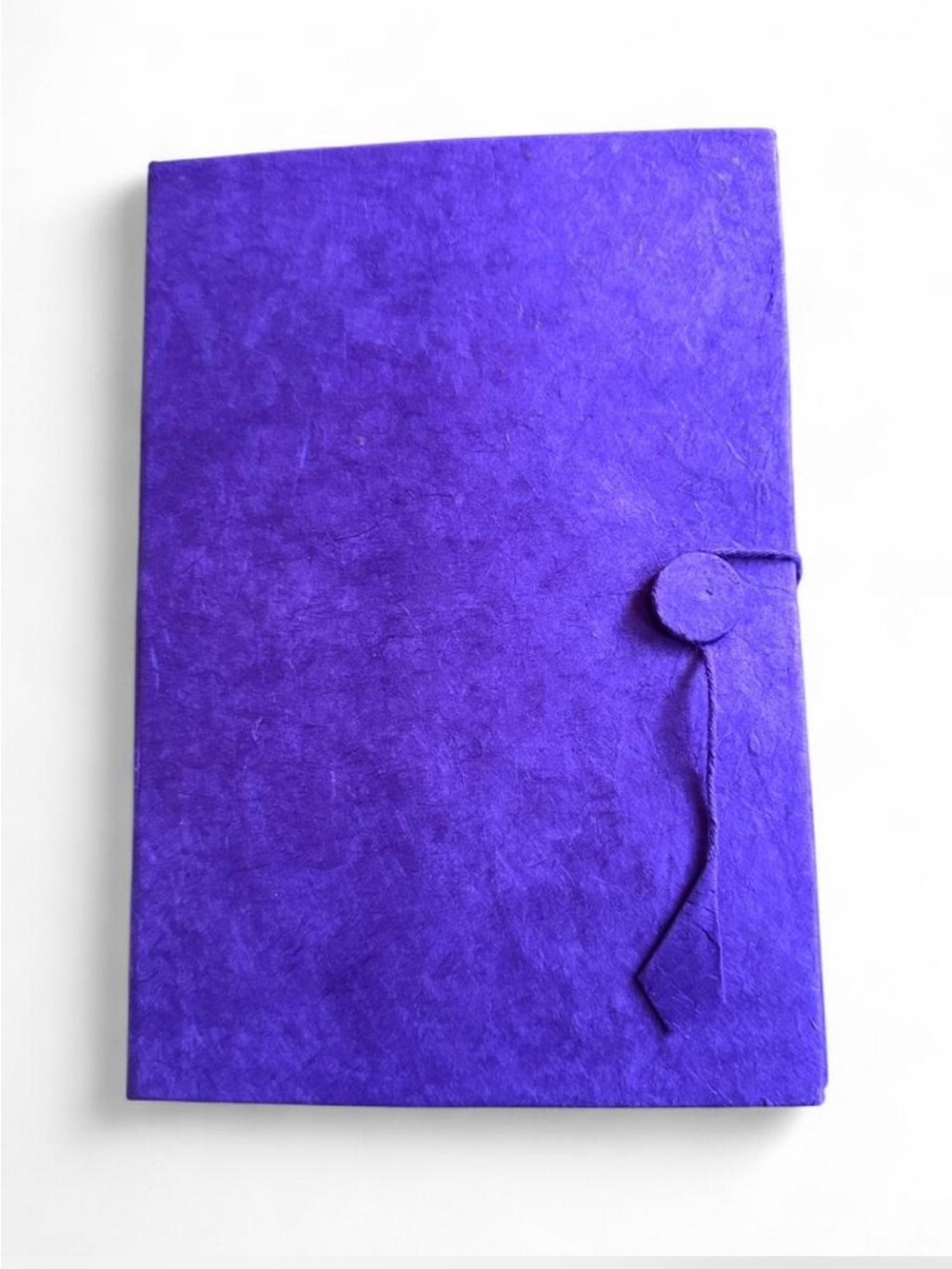 Purple Notebook with Handmade Paper stationary set / journal
